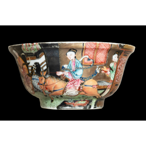 CHINESE FAMILLE ROSE EGGSHELL PORCELAIN BOWL